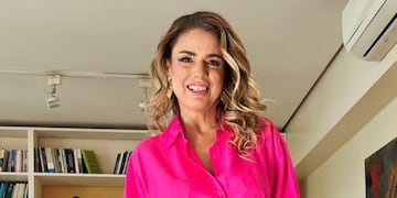 El living de la casa de Marina Calabró. Gentileza Instagram.