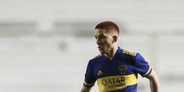 Valentín Barco debutó en Boca con 16 años.