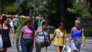 Intensa jornada de calor en la ciudad de Córdoba.