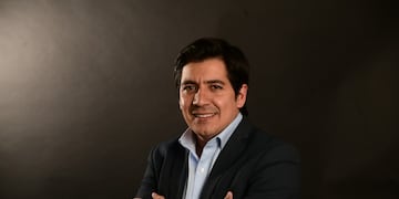 Gonzalo Roca, candidato de la Libertad Avanza. (Ramiro Pereyra / La Voz)