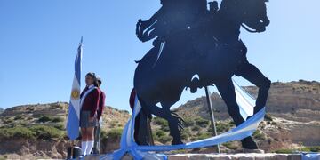 La figura del general Manuel Eduardo Arias, el héroe humahuaqueño cuyo valor y patriotismo se evocó este miércoles en Jujuy.