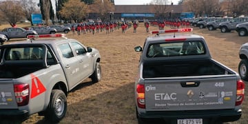 En Santa María de Punilla presentamos el Equipo Técnico de Acción ante Catástrofes #ETAC. Un grupo de intervención inmediata, capacitado para intervenir en la planificación, prevención y control de catástrofes, emergencias, siniestros o situaciones de desastre en la provincia (@gobdecordoba)