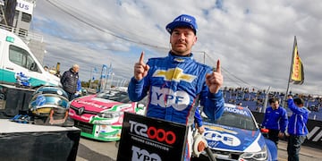 El mendocino Bernardo Llaver celebró por segundo año consecutivo y por cuarta vez en su historial en el Cabalén. (Prensa TC2000)