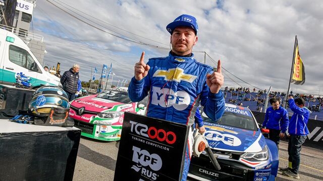 El mendocino Bernardo Llaver celebró por segundo año consecutivo y por cuarta vez en su historial en el Cabalén. (Prensa TC2000)