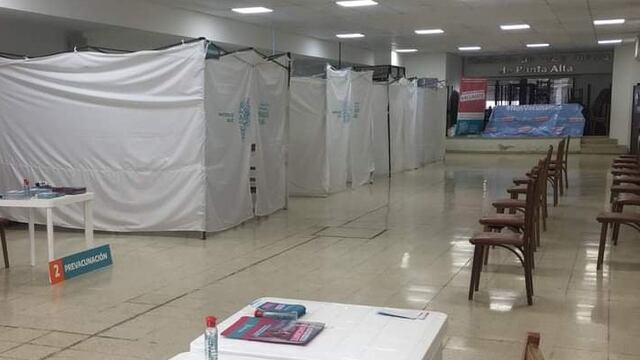 El nuevo vacunatorio ya funciona en el salón de Luz y Fuerza