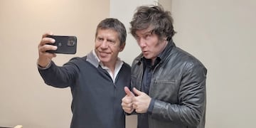 Ricardo Bussi y Javier Milei. (Gentileza)
