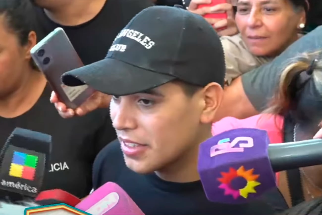 Thiago Medina fue dado de alta. Foto: captura pantalla