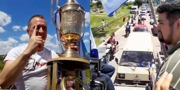 Werner fue recibido por una multitud.
