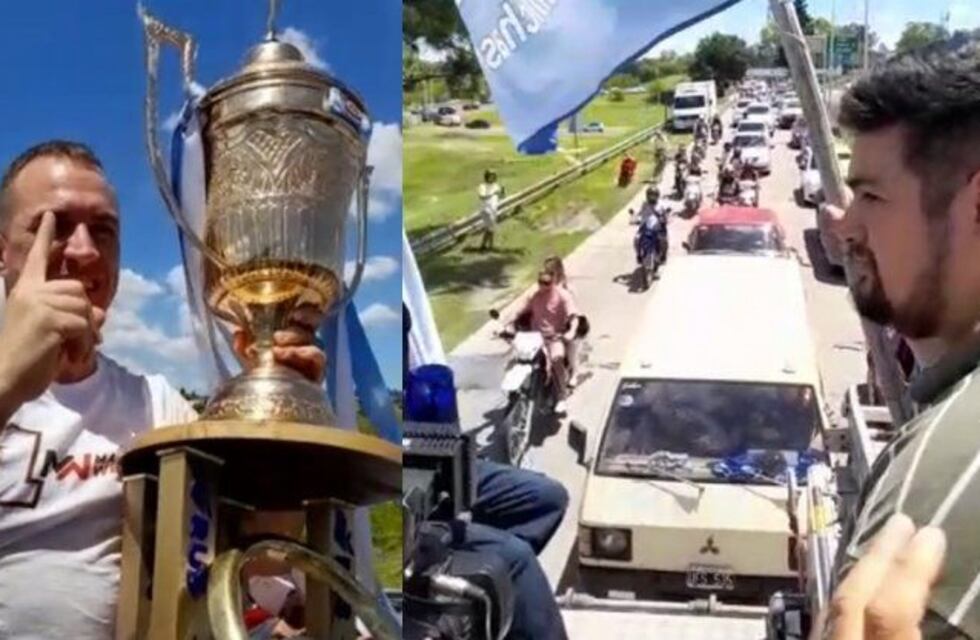 Mariano Werner: el bicampeón arribó a Paraná en caravana