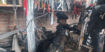 Desbarataron un taller mecánico que funcionaba para venta de drogas.