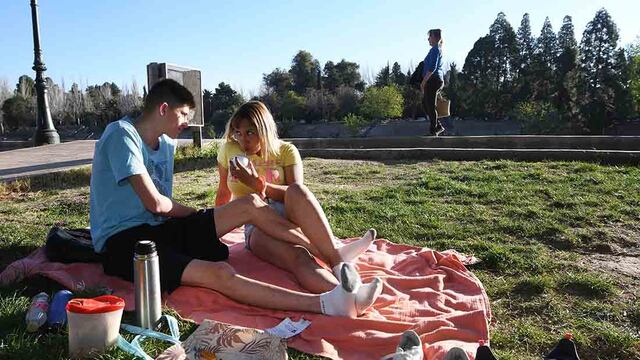 Se espera un finde con temperaturas agradables y un comienzo de semana con mucho calor y máximas de hasta 35º. Fotio: José Gutierrez / Los Andes.
