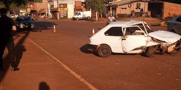 Accidente vial en Eldorado dejó un saldo de daños materiales.
