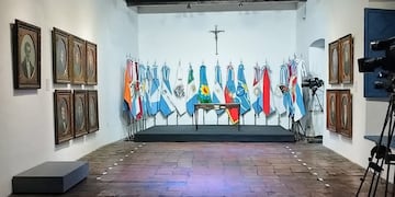La sala principal de la Casa Histórica de Tucumán.