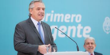 El presidente Alberto Fernández encabezó un acto y habló del campo