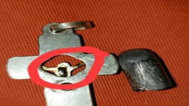 Un crucifijo salvó a un niño de una bala perdida