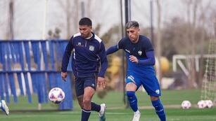 El colombiano Luis Miguel Angulo, refuerzo que formó parte del equipo titular de Talleres ante Vélez (prensa Talleres).