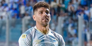 El "Loco" Leandro Díaz abrió el marcador en Tucumán ante Talleres. Y un ex Instituto amplió la cuenta en esa primera etapa (Prensa Atlético).
