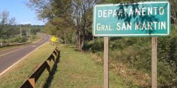 Ingreso al departamento San Martin
