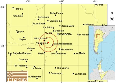 Sismo en Córdoba: se sintió en varias localidades del interior
