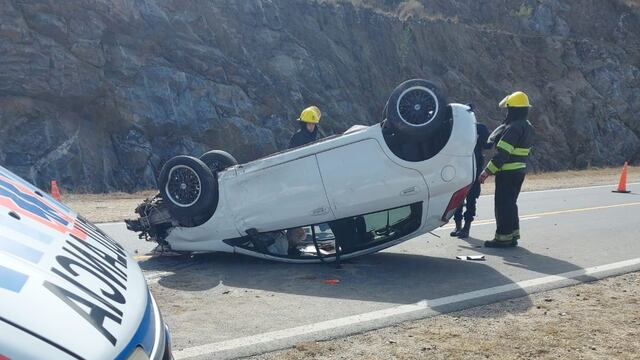 Vuelco en Las Jarillas