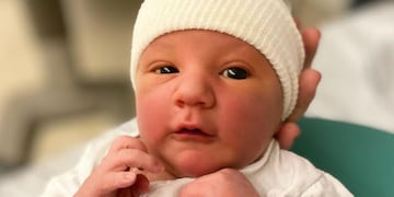 Un mes del nacimiento de Luca Cubero.