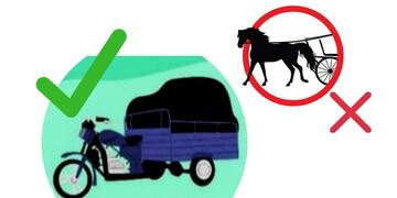 Sustitución de los equinos por motocargas