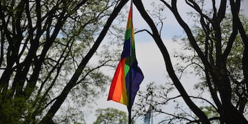 La Bandera LGBT en Parque Sarmiento.