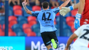 El juvenil Jeremías Lucco abrió la cuenta en Belgrano ante Tigre (Belgrano).