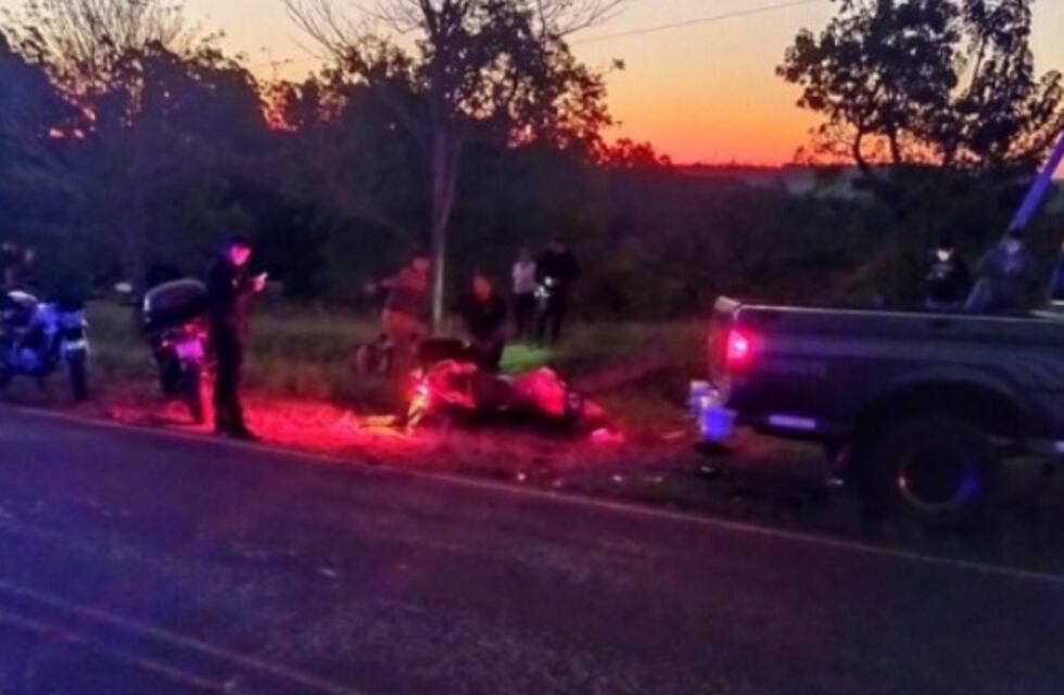 Motociclista herido tras un choque en Dos de Mayo