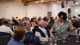 Silvit Yori en el show del SEOM para los jubilados