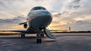 El exclusivo avión en el que llegó Paul McCartney a Córdoba.
