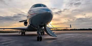 El exclusivo avión en el que llegó Paul McCartney a Córdoba.
