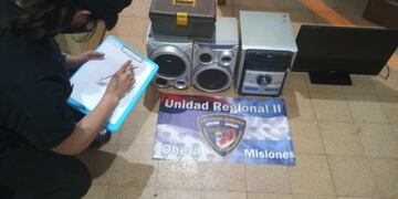 Efectivos policiales recuperaron elementos robados en Campo Viera.