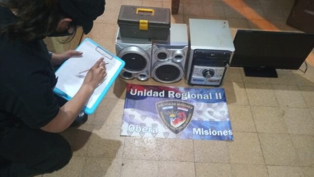 Efectivos policiales recuperaron elementos robados en Campo Viera.