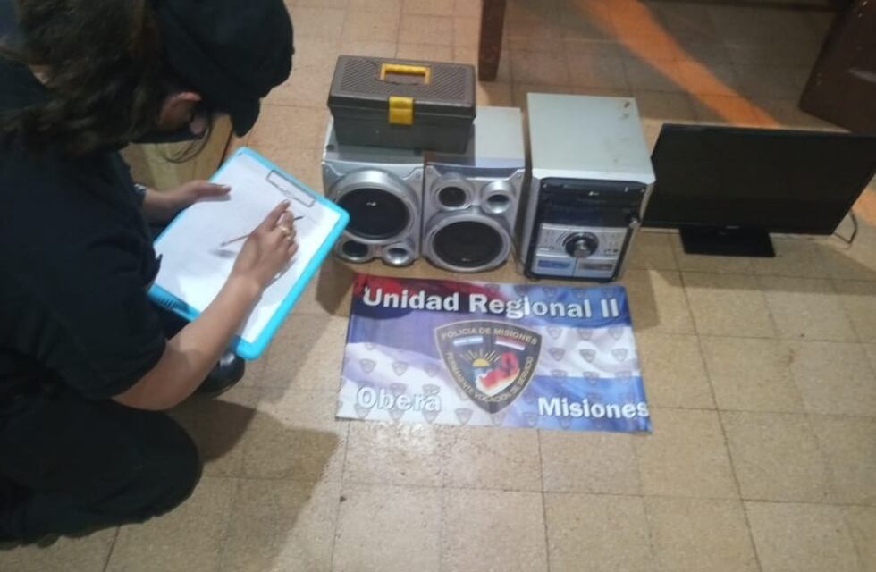 Efectivos policiales recuperaron elementos robados en Campo Viera