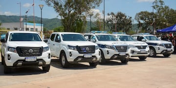 Las nuevas unidades puestas en servicio en el marco de la presentación de los operativos de seguridad para fin de año y Verano Seguro.