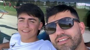 Agüero le dedicó un post de Instagram a su hijo
