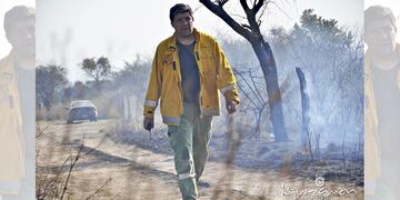 Matías González, bomero voluntario declarado "vecino ejemplar".