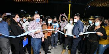 En Aguilares, Jaldo inauguró la Costanera del Río Medina