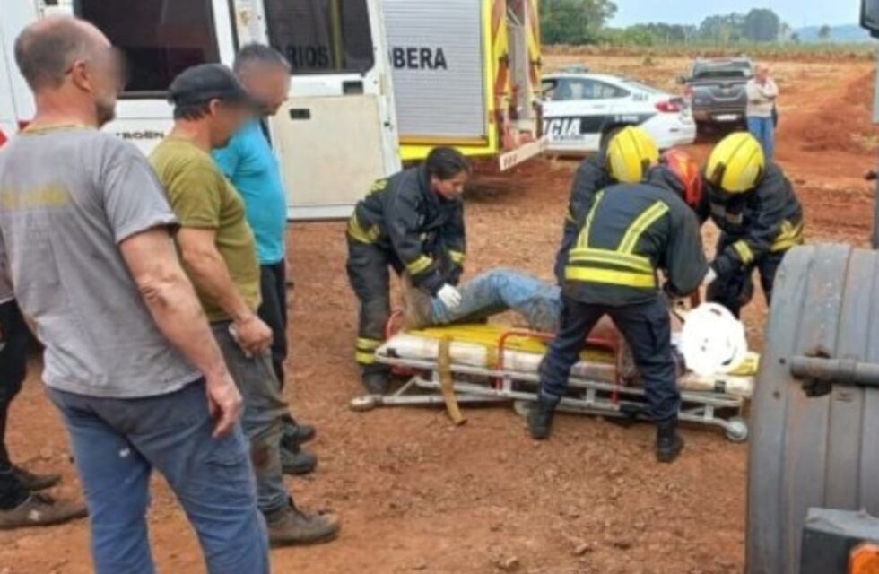 Oberá: camión chocó a un individuo que debió ser hospitalizado