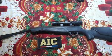 Arma secuestrada por la AIC