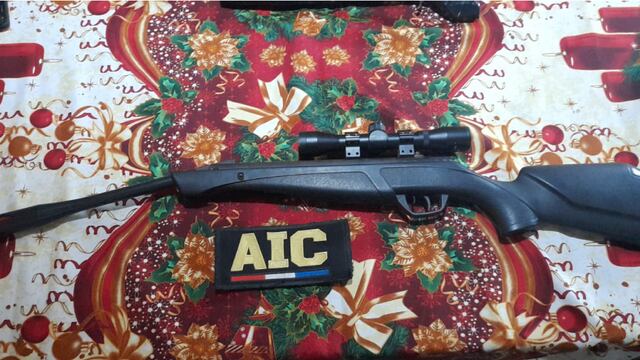 Arma secuestrada por la AIC