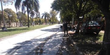 Repudio de la Comuna de Zavalla a quienes dañaron el trabajo de hormigonado (Facebook Comuna de Zavalla)