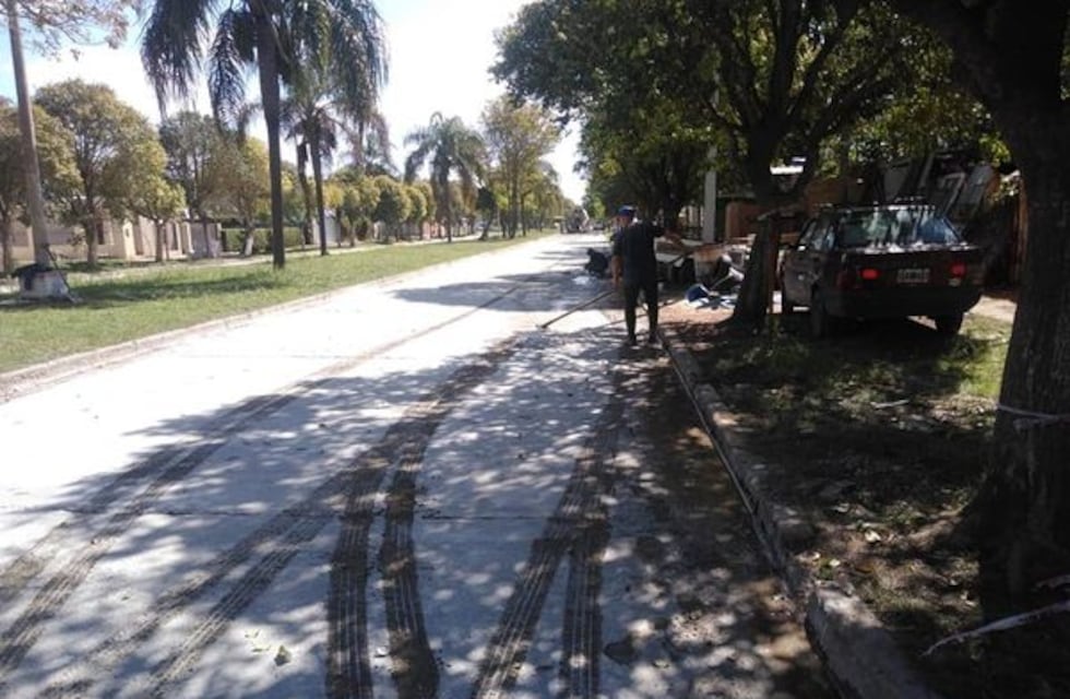 Repudio de la Comuna de Zavalla a quienes dañaron el trabajo de hormigonado