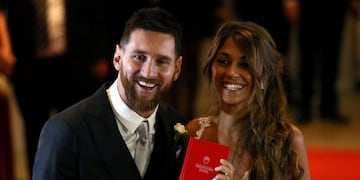 Lionel Messi y Antonela Roccuzzo se casaron el viernes 30 de junio de 2017 en City Center Rosario.