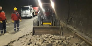 Reparaciones en túnel Internacional Cristo Redentor y N°14.