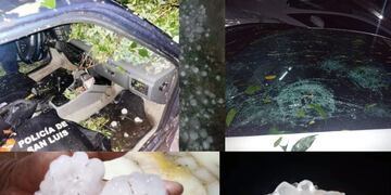 Las imágenes más impactantes del granizo y los destrozos en Villa Mercedes.