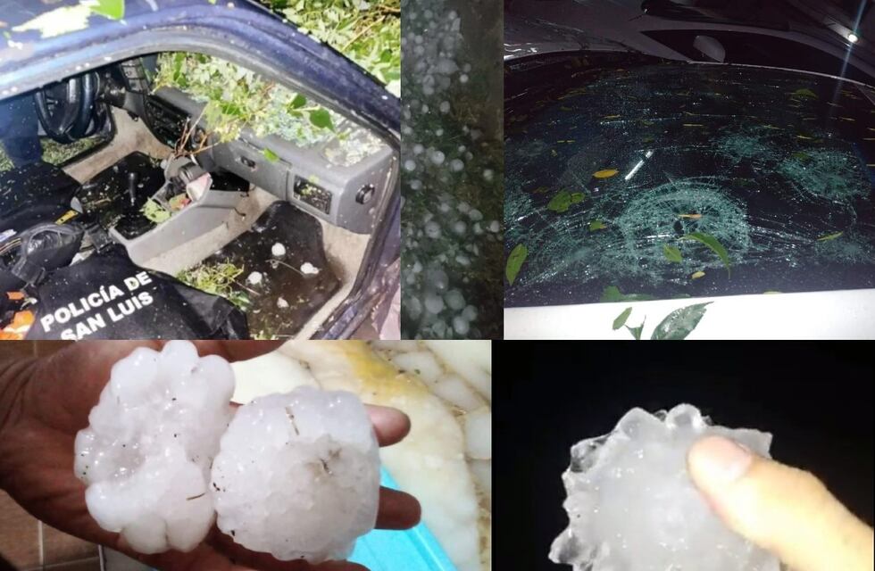 Videos e imágenes más impactantes del granizo gigante que cayó en Villa Mercedes