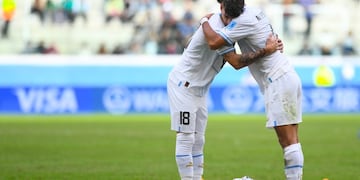 Uruguay celebra un triunfazo para meterse en cuartos del Mundial Sub 20. Foto: Prensa FIFA.