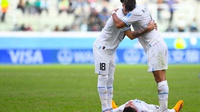 Uruguay celebra un triunfazo para meterse en cuartos del Mundial Sub 20. Foto: Prensa FIFA.